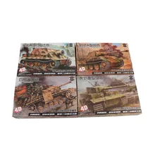 TAIHONGYU 1: 72 4D модель Второй мировой войны 4 шт. танк модели военные коллекции собрать модель комплект