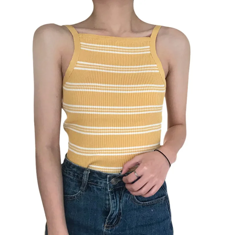 Women Tank Top Fashion Women Sexy Tank Top Vest Off Shoulder Halter - Цвет: 7