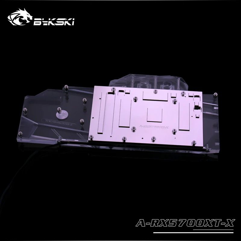 Promo  Bykski A-RX5700XT-X Full Cover Graphics Card Water Cooling Block For AMD Founder Edition Radeon RX 