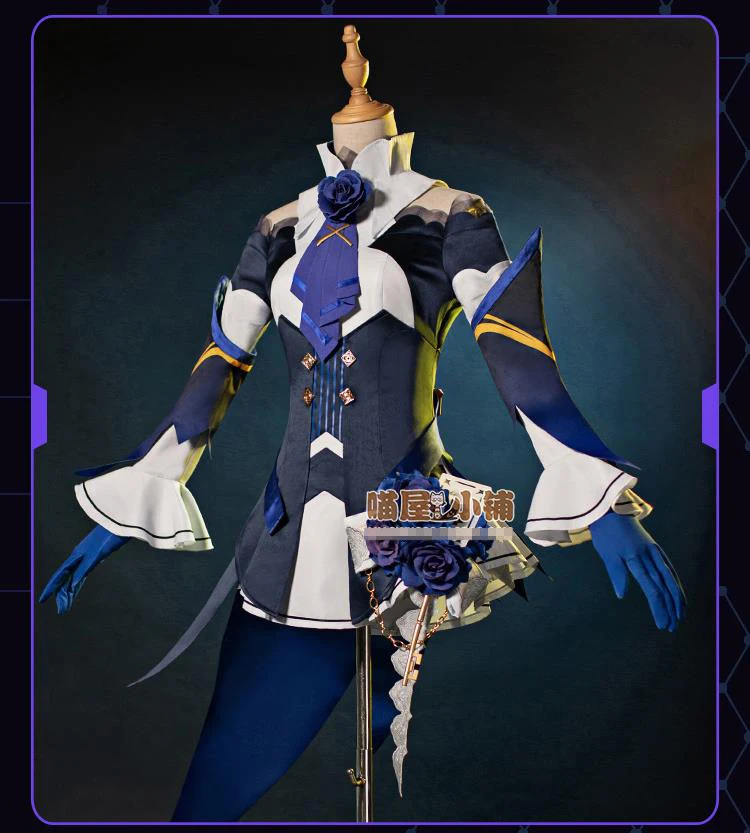 Аниме! Honkai Impact 3rd Kallen Kaslana The Sixth Fantasy Night Combat костюм Милое сексуальное платье