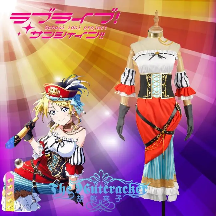 [Сток] 2018 аниме Love Live The Pirates Awakening Eli AyaseEllie Пиратская униформа косплей костюм для