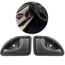 2 Pcs/set Car Inner Handle Interior Door Panel Pull Trim Cover Black Left Right For RENAULT KANGOO TWINGO 2 Pcs/set Car Inner Handle Interior Door Panel Pull Trim Cover Black Left Right For RENAULT KANGOO TWINGO