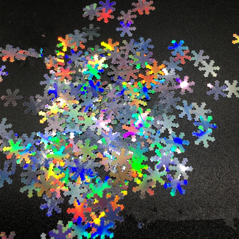 snowflake sequins glitter