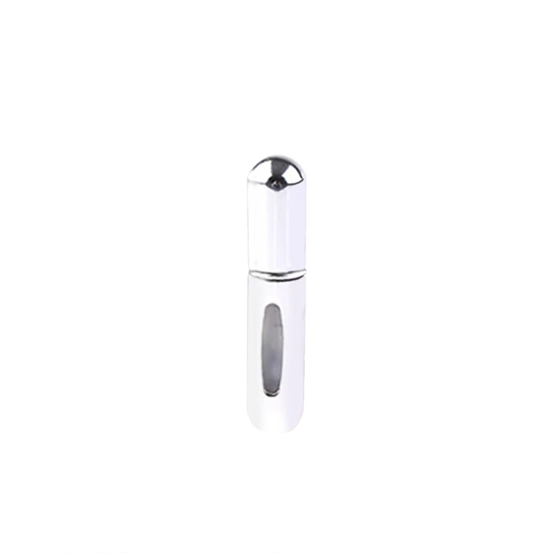 Bright silver 5 мл мини многоразовые бутылки алюминиевые портативные флаконы для духов дорожные многоразовые удобные пустые косметические контейнеры 13 цветов - Цвет: Bright silver