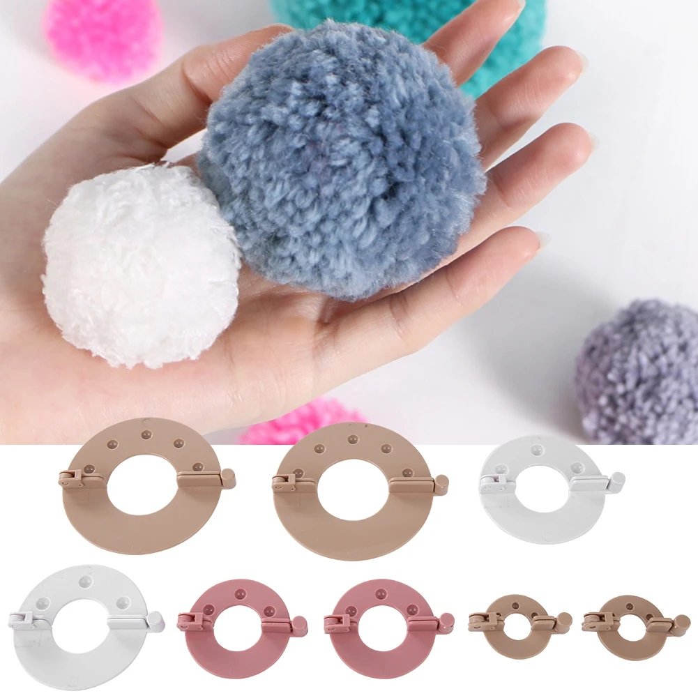 

1 Set Pompom Maker for Fluff Ball Weaver Needle Craft DIY Wool Knitting Craft Tool Set Parent-child Interactive Portable Toys