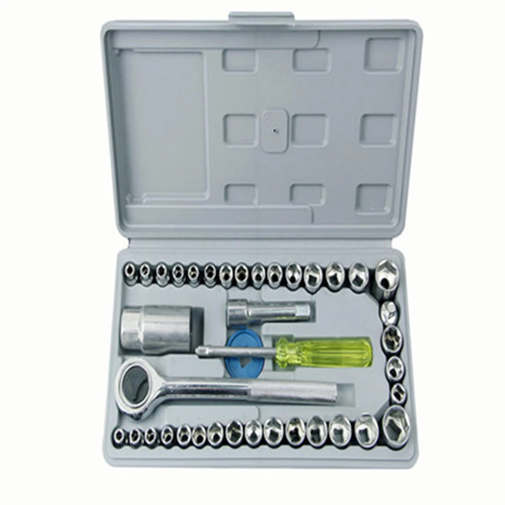 

40 Sets of Manual Hardware Tools Set Machine Repair Socket Wrench Auto Maintenance Tools Auto Repair Tool Combination Set