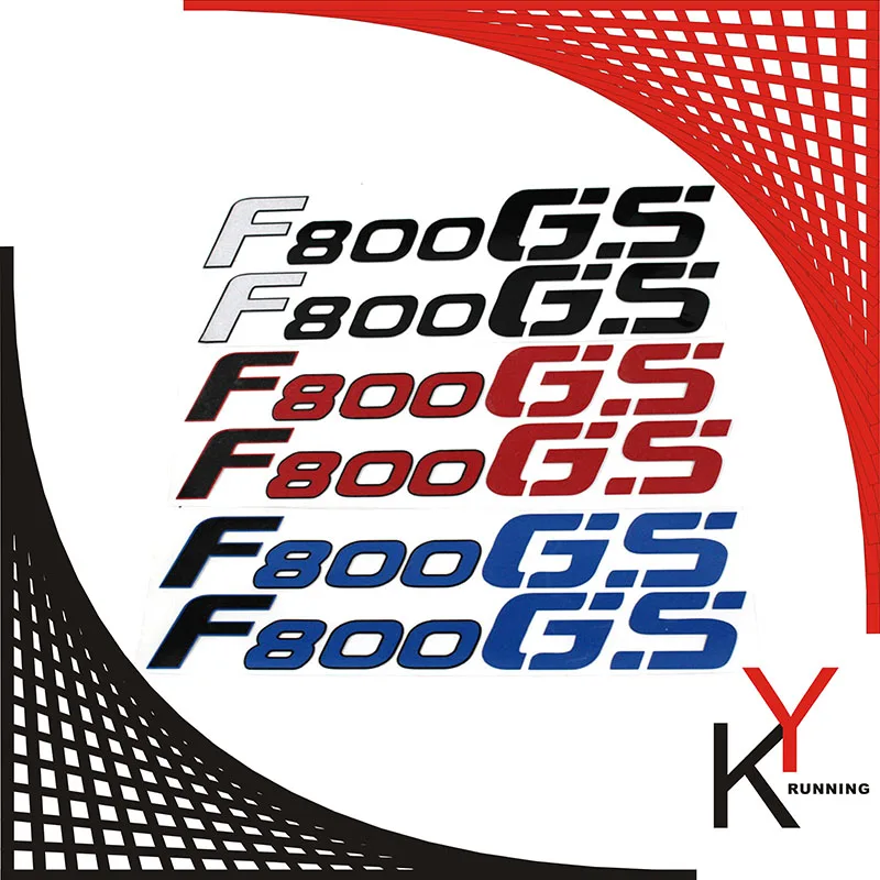 

KYRUNNING Motorcycle LOGO REFLECTIVE Stickers FAIRING Decals for BMW F800GS F800 GS