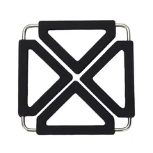 Многофункциональный креативный прочный силиконовый держатель для горшка квадратный Trivet коврик гибкие термостойкие Подставки 6 цветов изоляционные подставки