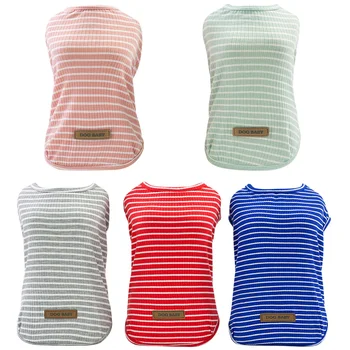 

Lovely Pet Dog Clothes for Small Dogs Pets Clothes for Dog Costume Stripe Vest Chihuahua Dogs Clothing Shirt Pug Pet Clothing
