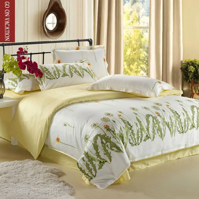 Bed linen/Sheet/Bedding/ High Quality Velvet Fabric, CVC Cotton, 4 PCS