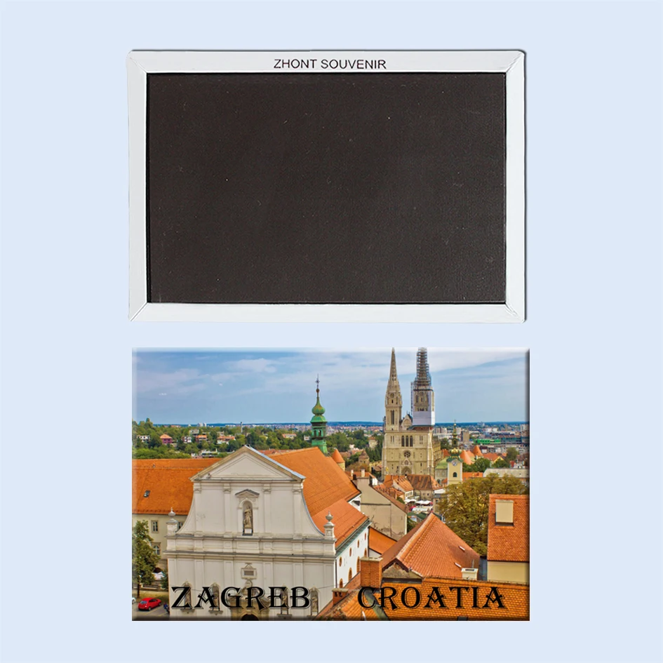 

Rectangle Magnets,Zagreb Souvenir,Croatia Tourist fridge Magnets 21490