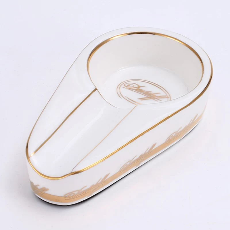 LUBINSKI-Cigar-Gadgets-Ceramic-Cigar-Ashtray-Single-Cigar-Holder-Round-Ash-Slot-4-Colors-Yellow-Tobacco(6)