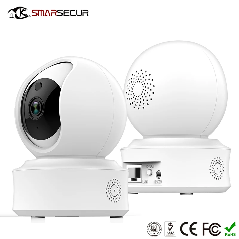 1080 P FHD Wi-Fi IP Камера Беспроводной 2,4G Wi-Fi безопасности панорамного обзора Камера с детектором движения, 2-М), двусторонняя аудиосвязь, Ночное видение