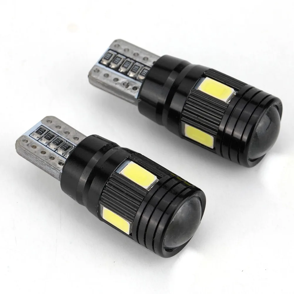 

2x T10 High Power White LED Daytime Fog Lights Bulb License Plate Light 6000K