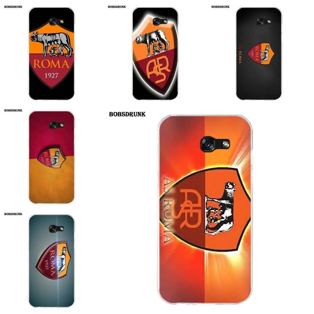 

EJGROUP For Samsung Galaxy A3 A5 A7 J1 J2 J3 J5 J7 2015 2016 2017 Soft Fashion Cell Phone Case A S Roma Logo