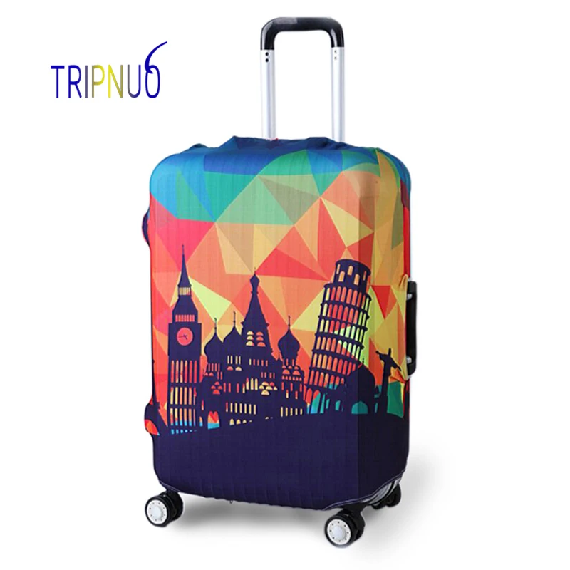 TRIPNUO Red Dog Cover for Suitcase Travel Elasticity Luggage Protective Covers Elastic Travel Accessories Trolley Cover