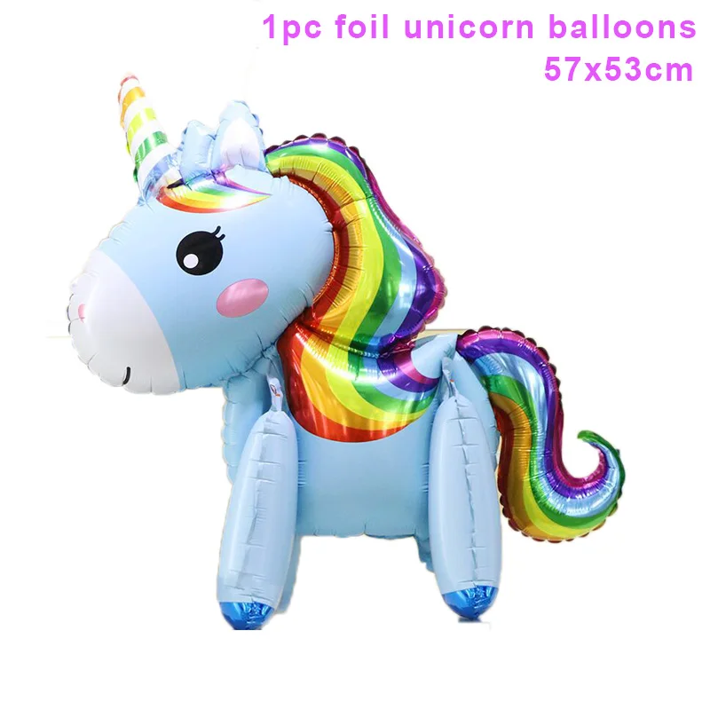 blue unicorn balloons