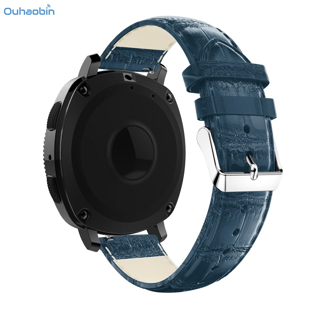 Replacement Leather Watch Band Strap for Samsung Gear Sport