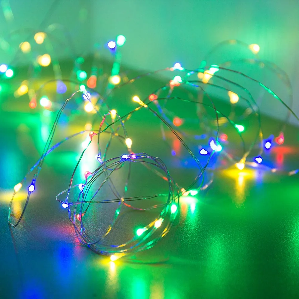 

LED Lamp Light Multi Color Lighting Strings 10Meters 100LEDs Lamp String Home Party Decor SLC88