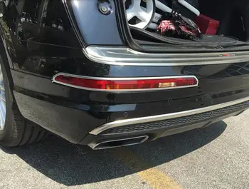 

Car-styling Stainless Rear Matt Bumper Protector Strip light Lower decoration cover Trim 1pcs For Audi Q7 4M 2016 2017