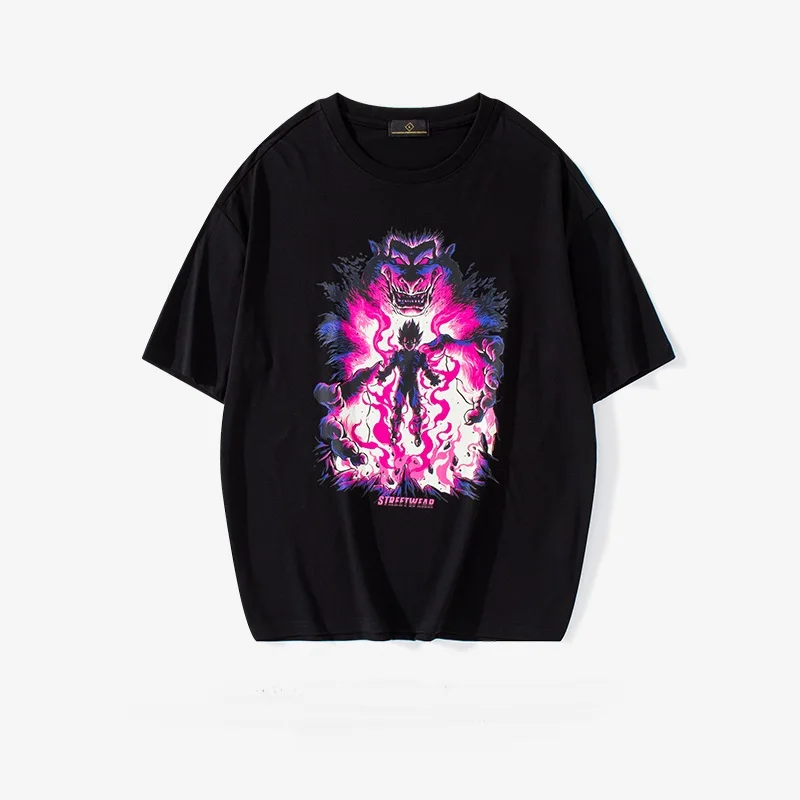 Dragon Ball Raglan T-shirt Son Goku Anime Short Sleeve Cotton Tee