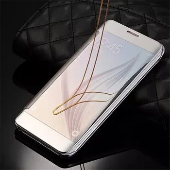 Luxury Gold Plating mirror cover case For Samsung Galaxy S6/S6 Edge/S6 Edge Plus samrt Full Protective Capa