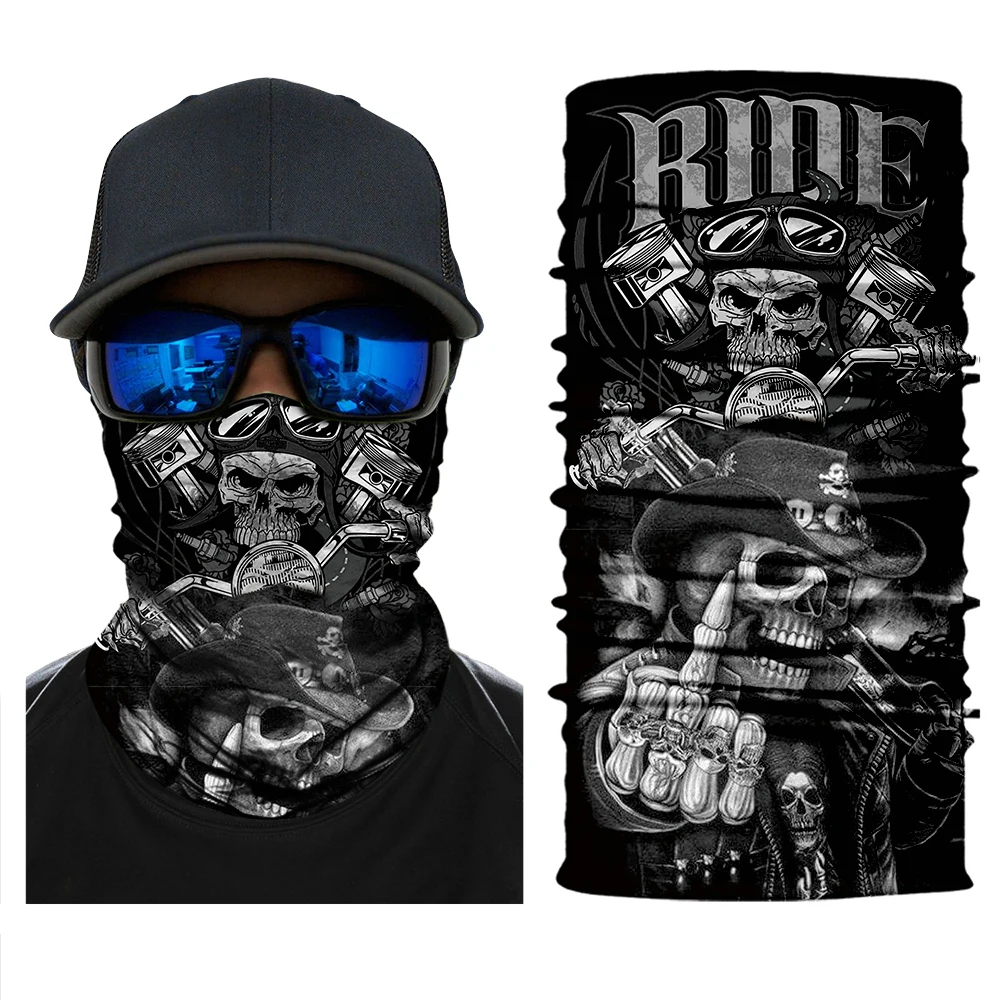 PL180527 motorcycle face mask skull face shield