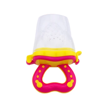 

Baby Feeding Fruit Vegetable Filter Silicone Teether Feed Bite Masticar Baby Nipple Teether M09