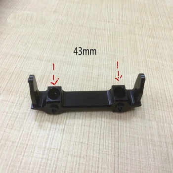 

1PCS Simulated SCX10 Car Frame Front Cross Beam Bracket Length 71mm Black for RC Model Crawler Cars Spare Parts