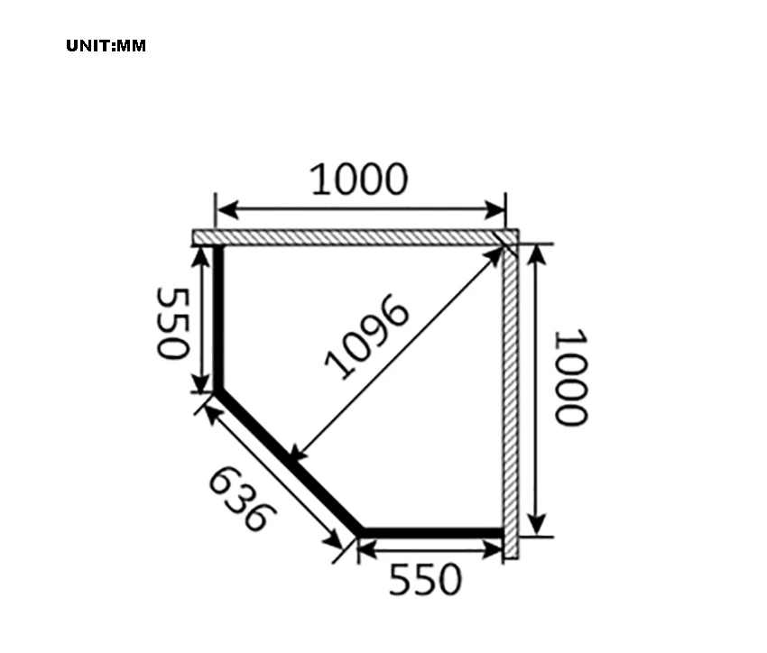 SLM06Z Glass Shower Room Door Stainless Steel Handle Shower Enclosure Aluminum Alloy Side Column Plastic Steel Stone Foundation