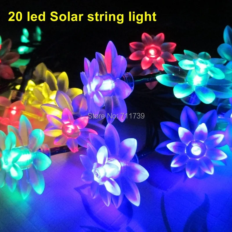 5set 20 led string lights lighting strings solar led