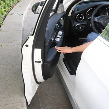 

Car Styling Door Protection Strips Rubber Edge Doors Moldings Side Protector Sticker Scratches Vehicle