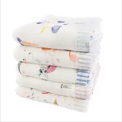 Высокое качество 6 слоев мусульманский хлопок марлевые детские одеяла для новорожденных покрытые детские полотенца s детские пеленки