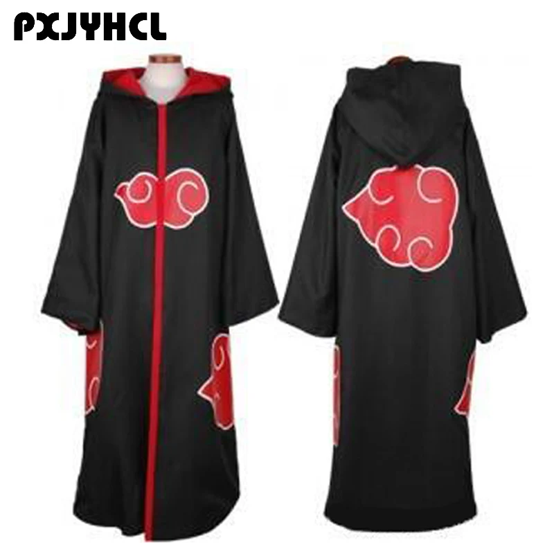 

Halloween Adult Naruto Akatsuki Cloak Hoodie Uchiha Itachi Anime Cosplay Costume For Women Men Christmas Party Costumes