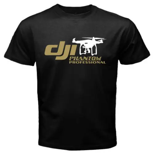 Mens T-shirts DJI Pilot Drone Classic Professional Pilot UAV Inspire dji Phantom 3 Drone T Shirts Short Sleeve Tshirt
