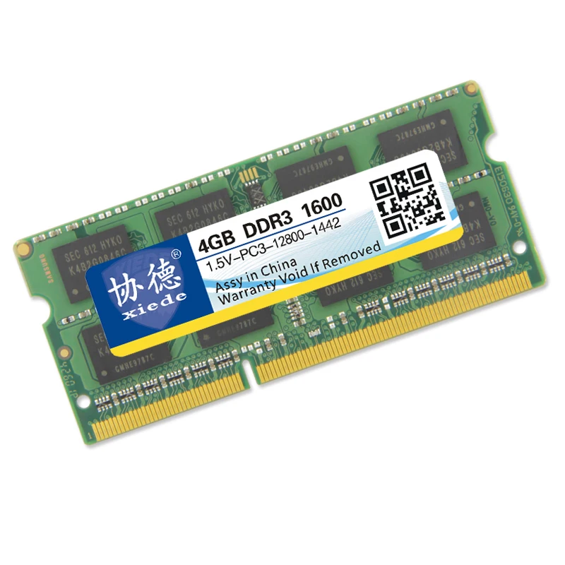 Оперативная память для ноутбука XieDe модуль памяти Sodimm DDR1 DDR2 DDR3 1600 МГц 1333 800 400 8 ГБ 4 2