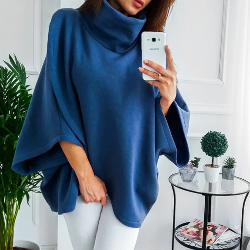 turtleneck flare sleeve top