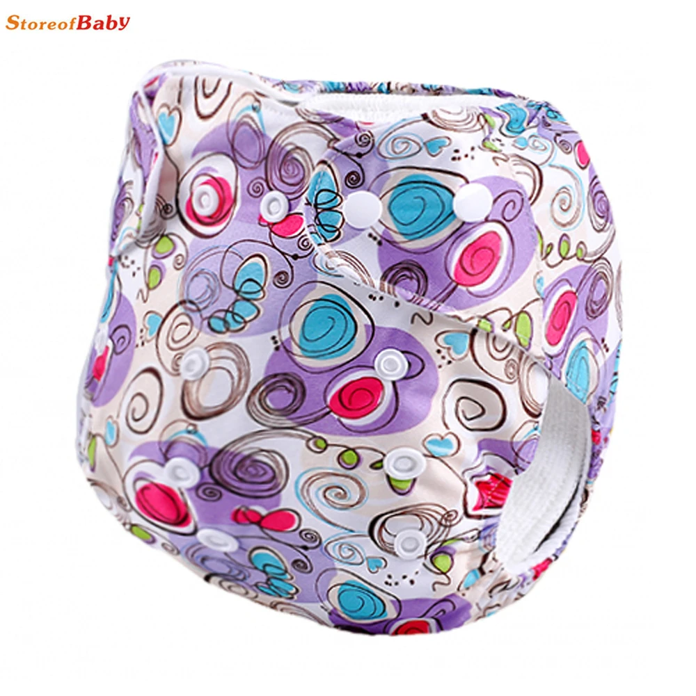 5Pcs Baby Nappy Couches Lavables Adjustable Cloth Diaper Cover Pocket