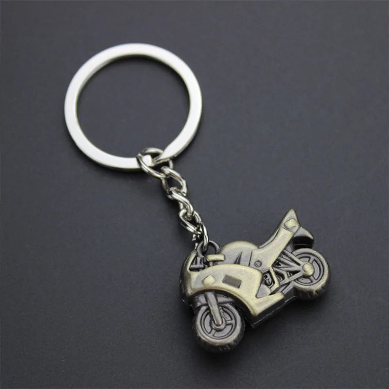 3D modelo de Metal motocicleta Llavero Mini Motor Llavero hombres Accessorie Llavero Chaveiro motocicleta joyería