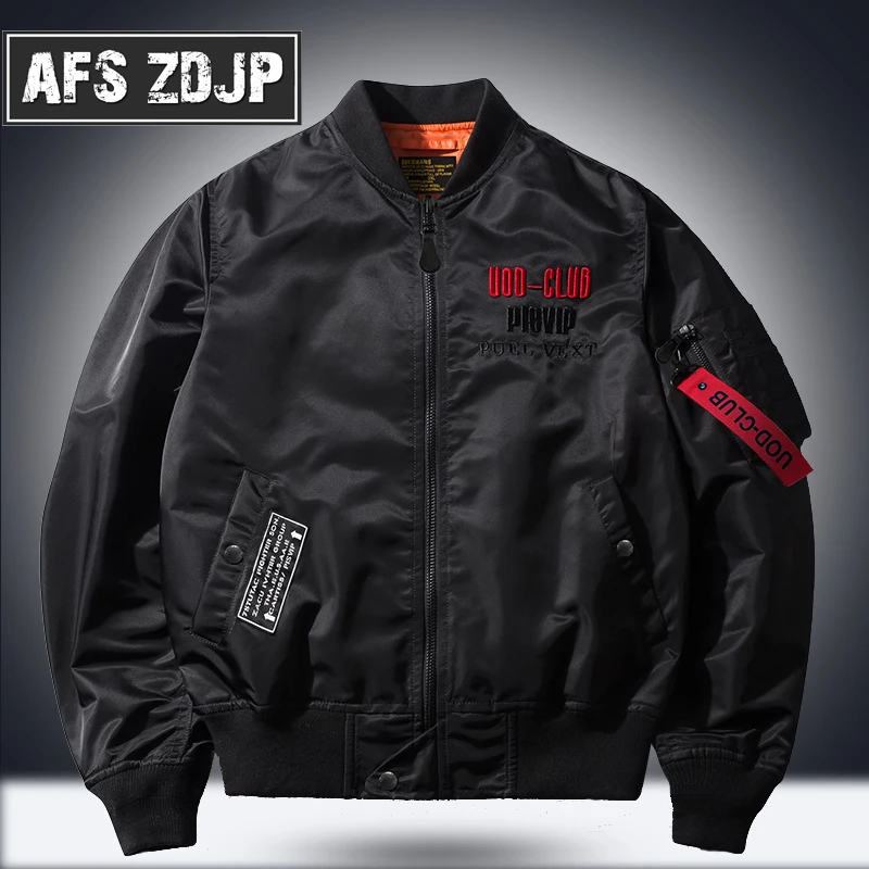 

Bomber Loose Men's Jacket and Coat Fashion New 2019 Spring and Autumn Male Jackets AFS ZDJP Brand Clothing Casual