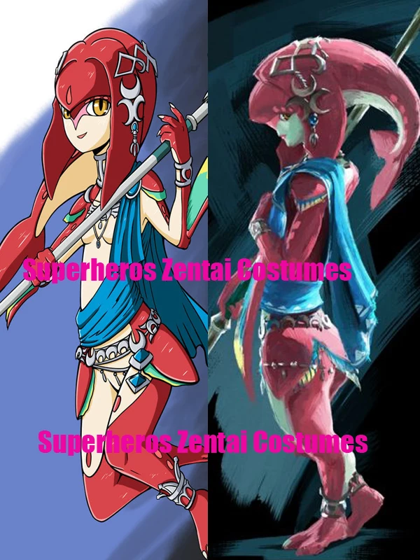 Костюм для косплея Zora Champion Mipha костюм с 3D-принтом принца Сидона и принцессы мифа