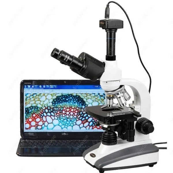 Биологический композитный светодиодный микроскоп-AmScope Supply 40X-2000X биологический