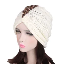 Новая женская плиссированная Шерстяная кепка с капюшоном, вышитая бисером, шапка для Спортивного Бега