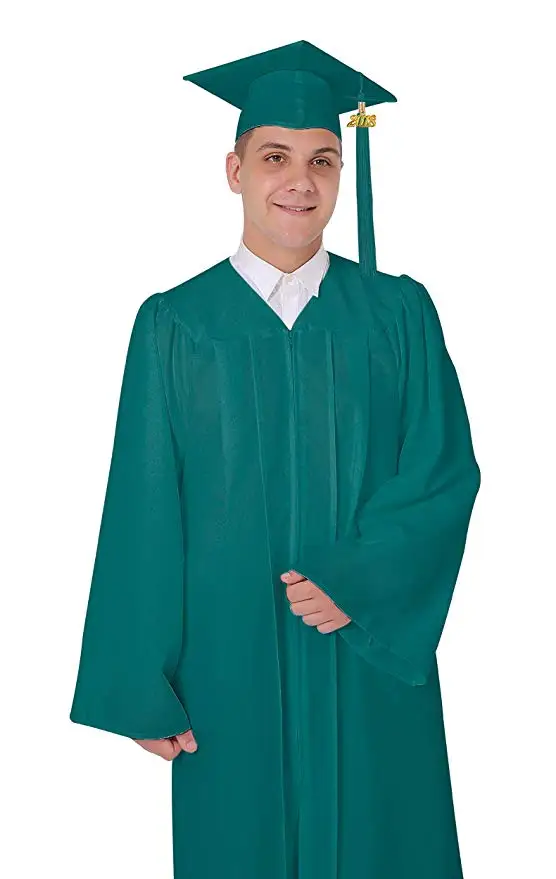 Размер 39-63, унисекс, учебное платье для средней школы и выпускная мантия бакалавра, шапка с кисточками, комплект для взрослых, костюм на выпускной