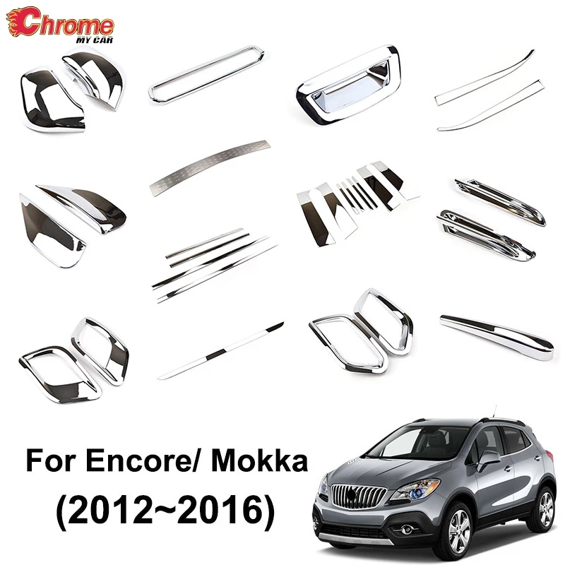 Для Buick Encore/Opel/Vauxhall Mokka 2013 хромированный наружный противотуманный светильник, накладка на дверь, окно, украшение, Стайлинг автомобиля