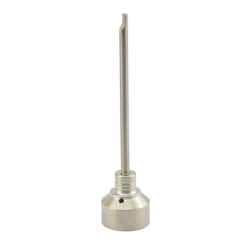 

Titanium Nail 18mm Carb Cap with One Hole 89mm Dabber Titanium Nail Domeless Nail GR 2 Nail High Quality For Drop Shippi