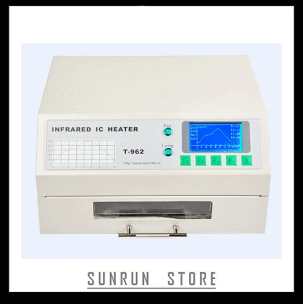 

Puhui T962 220V Reflow Equipment T-962 Infrared Reflow Furnace IC Heater, BGA Rework Station