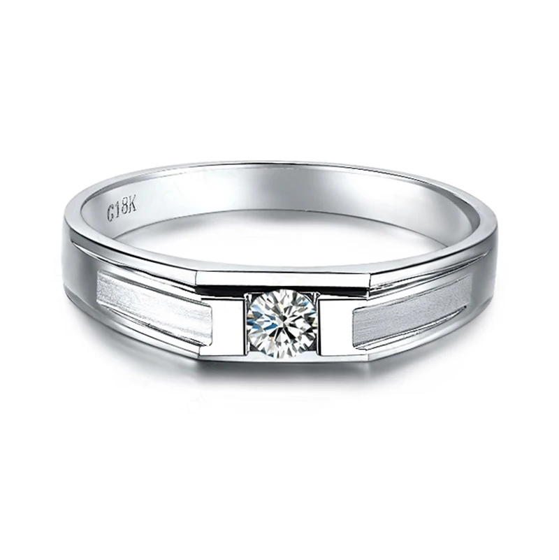 ZOCAI ценит привязку натуральное 0 15 CT сертифицированное H / SI бриллиантовое