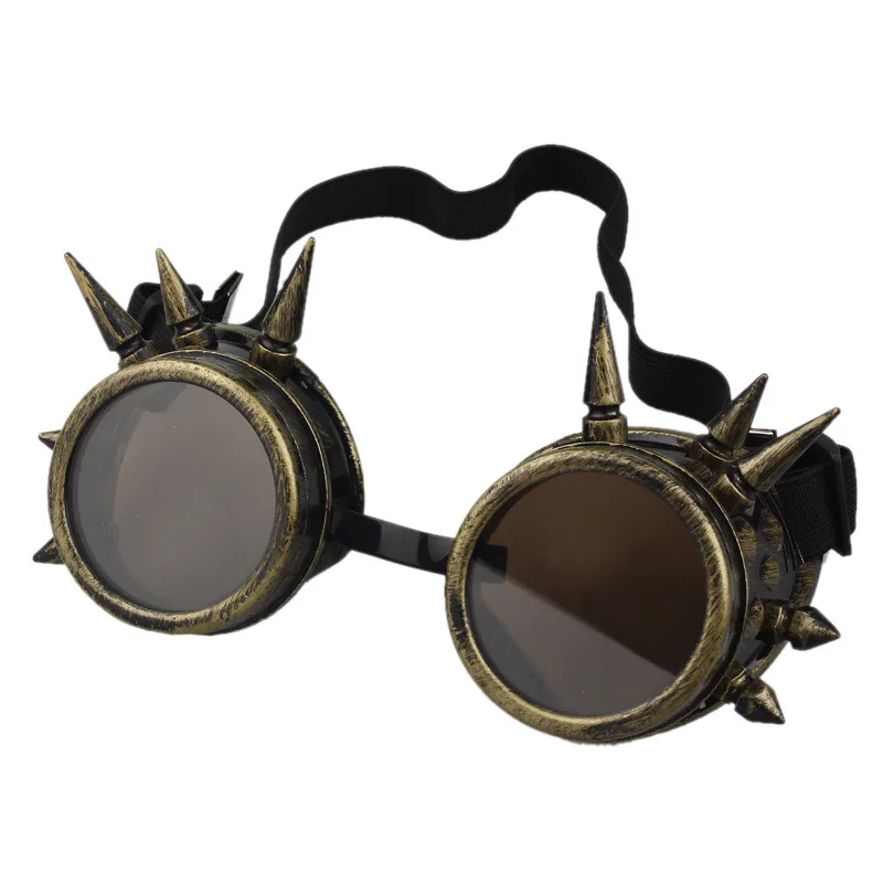 Модные мужские и женские сварочные очки Готический стимпанк Косплей античные шипы винтажные очки панк заклепки
