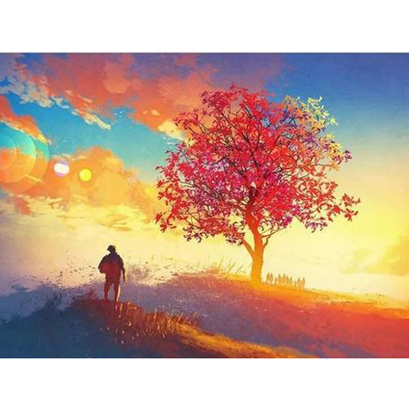 Needlework Home Decor Full Square&ampRound Creative Diamond Embroidery Landscape Tree 5D Diy Painting Cross Stitch Mosaic | Дом и сад
